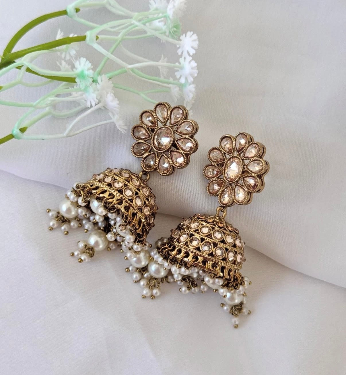 Golden Polki Semi Bridal Set