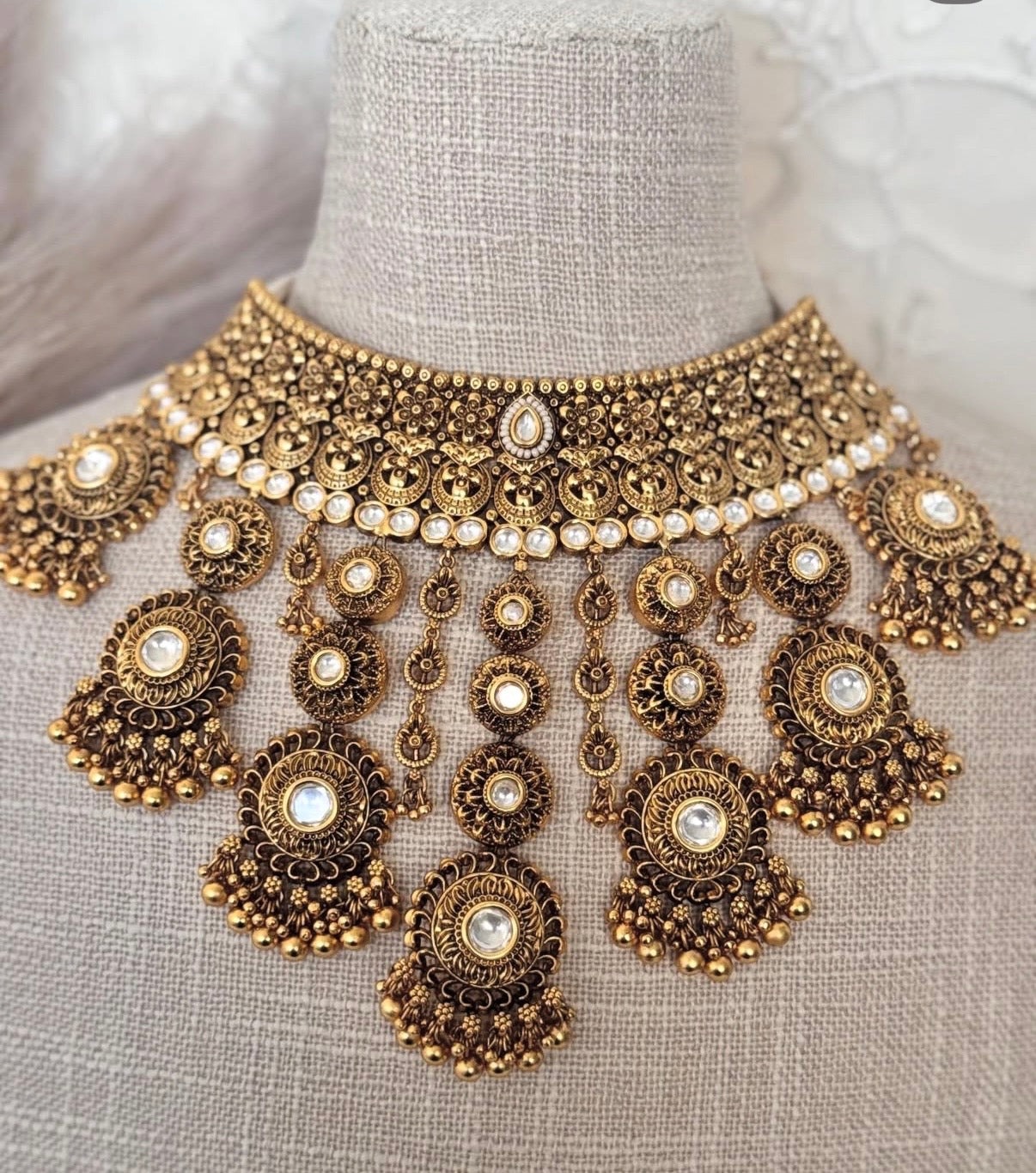 Gold Plated Semi Bridal Set