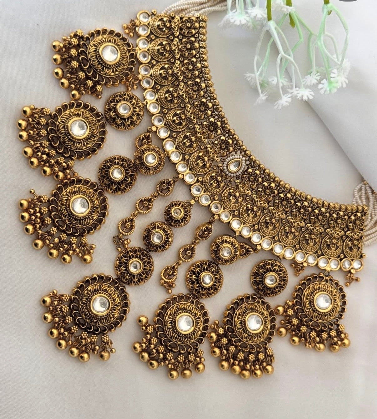 Gold Plated Semi Bridal Set