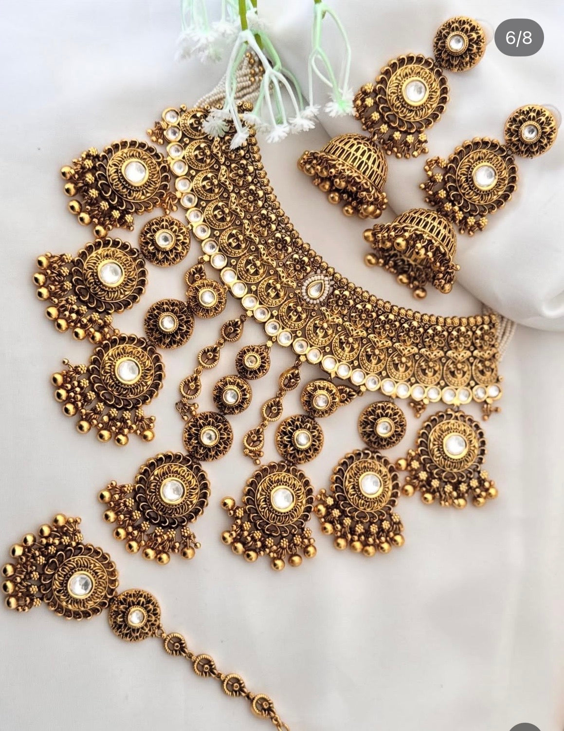 Gold Plated Semi Bridal Set
