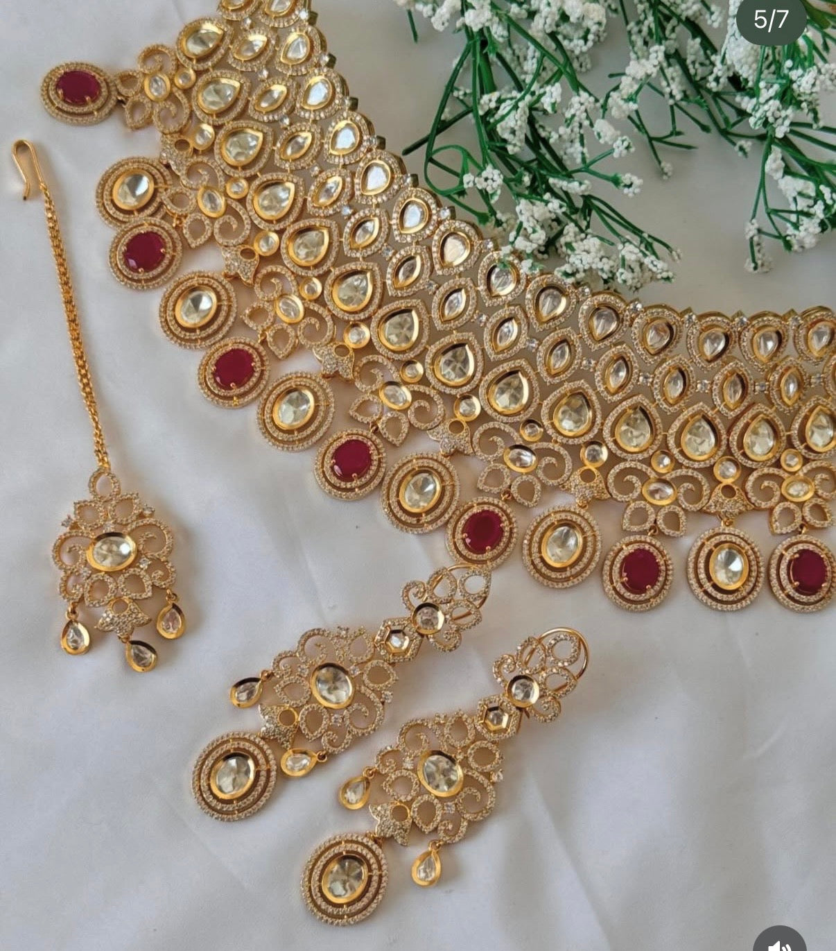 Uncut Kundan Bridal Set