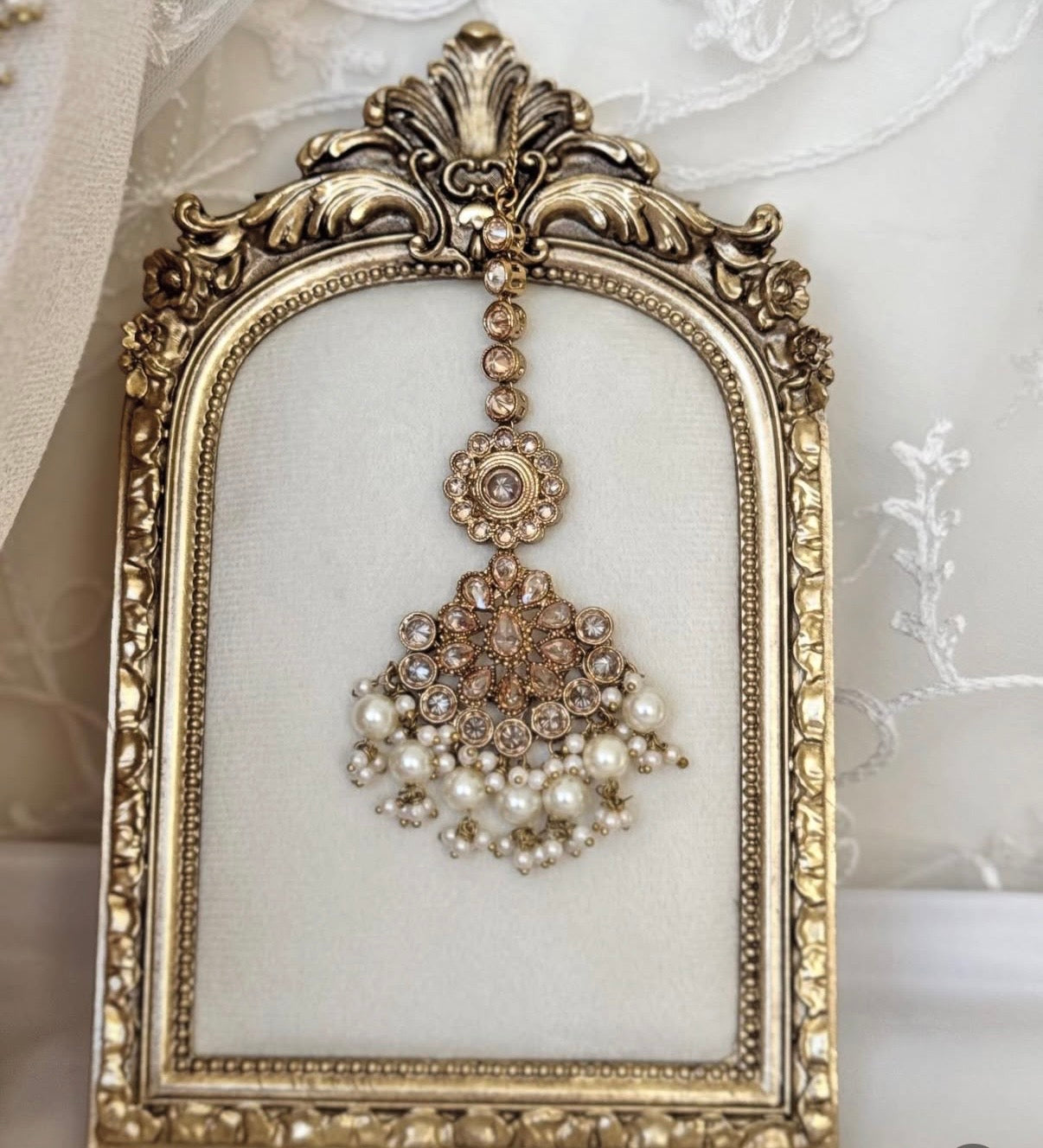 Golden Polki Semi Bridal Set