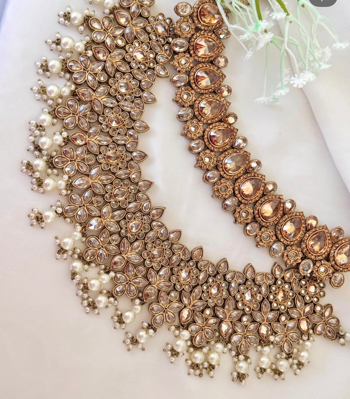 Golden Polki Semi Bridal Set