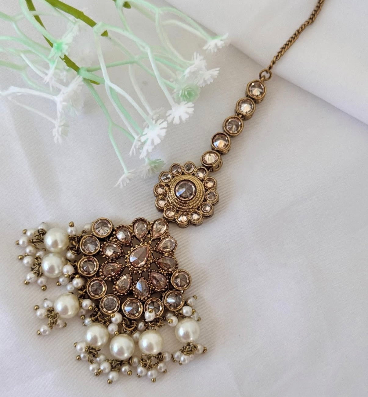 Golden Polki Semi Bridal Set