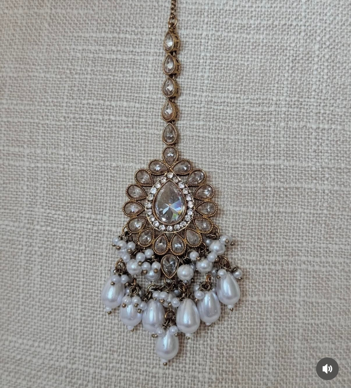 White Polki Semi Bridal Set