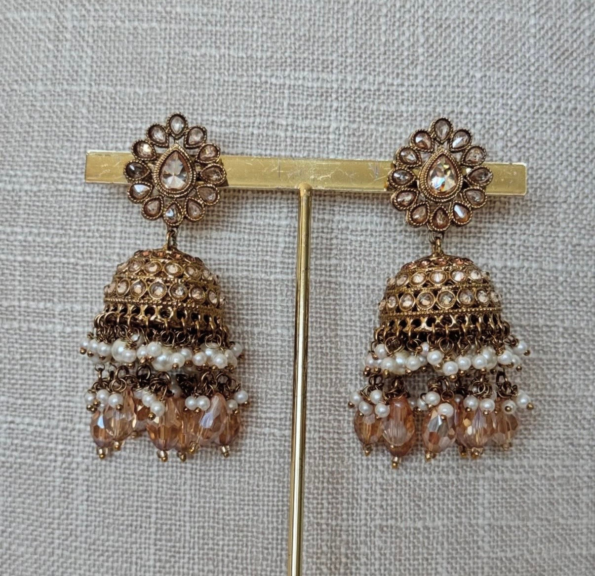 Golden Polki Semi Bridal Set