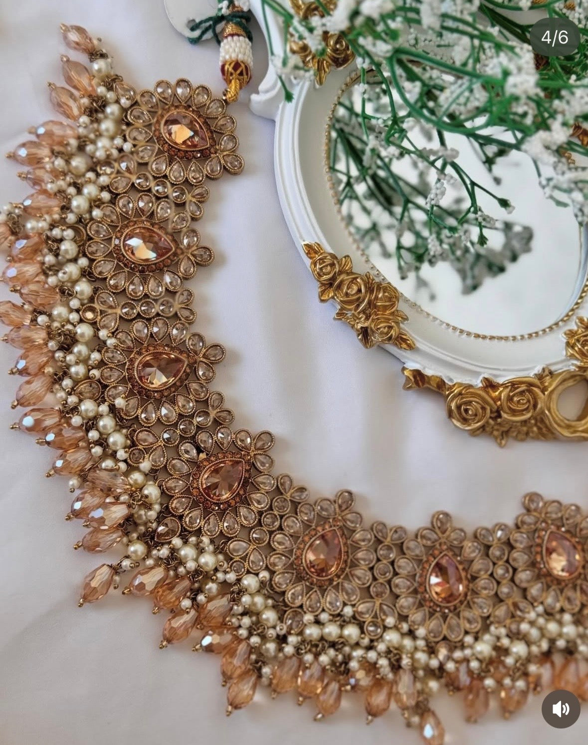 Golden Polki Semi Bridal Set