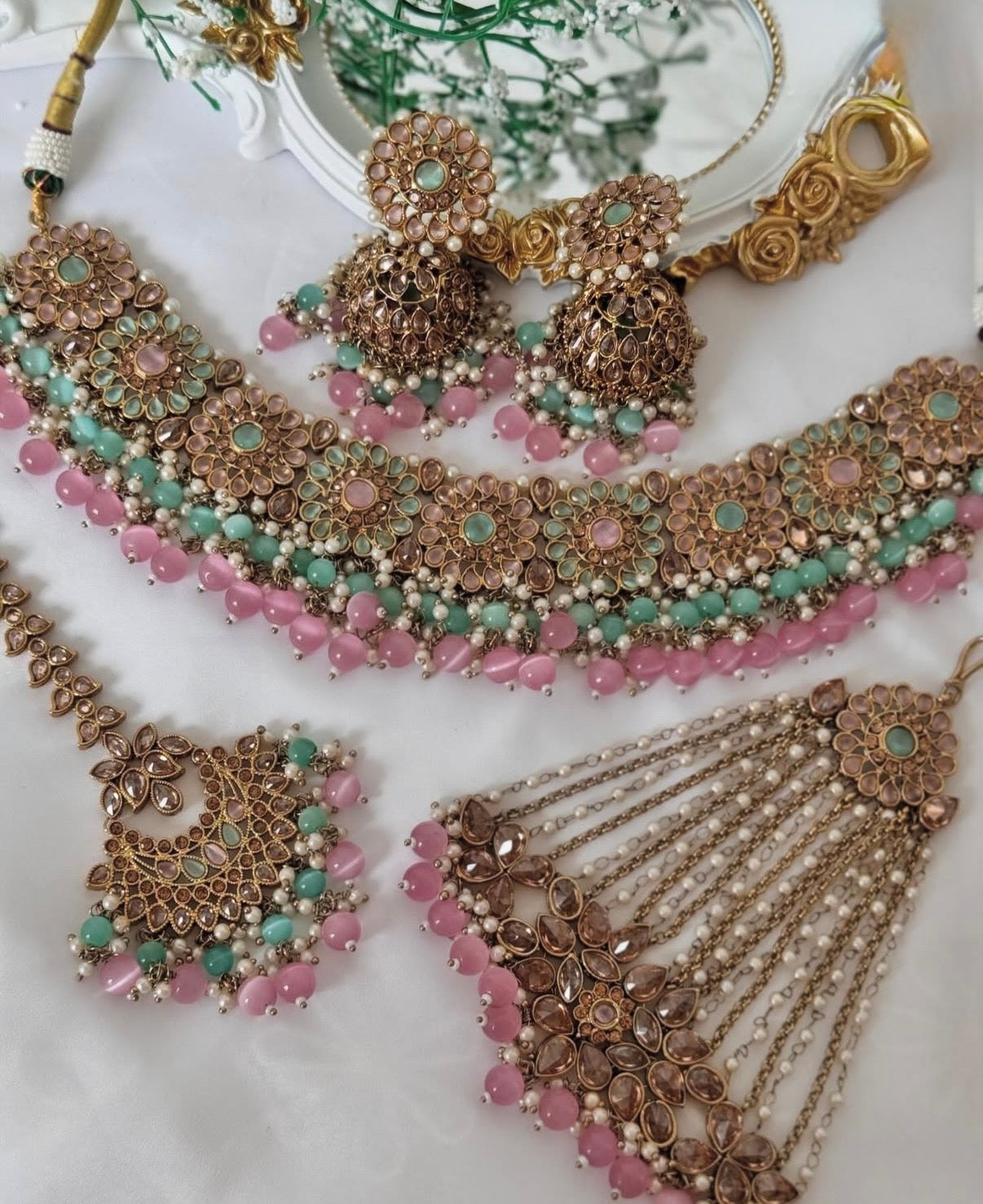 Mehar Polki Semi Bridal Set