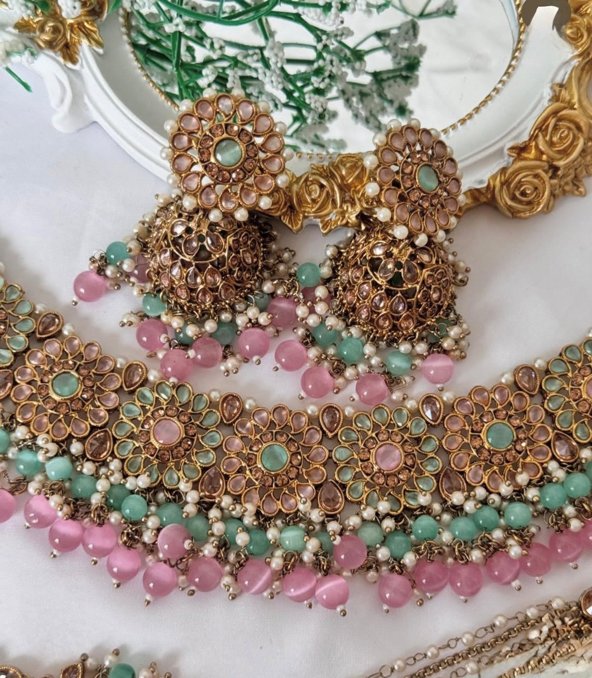 Mehar Polki Semi Bridal Set
