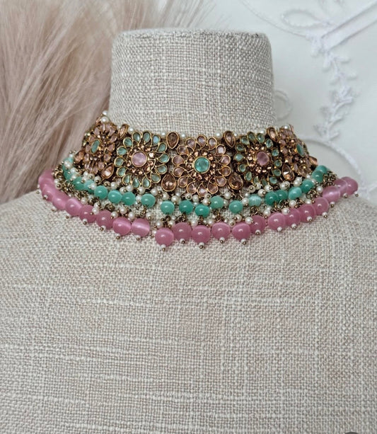 Mehar Polki Semi Bridal Set