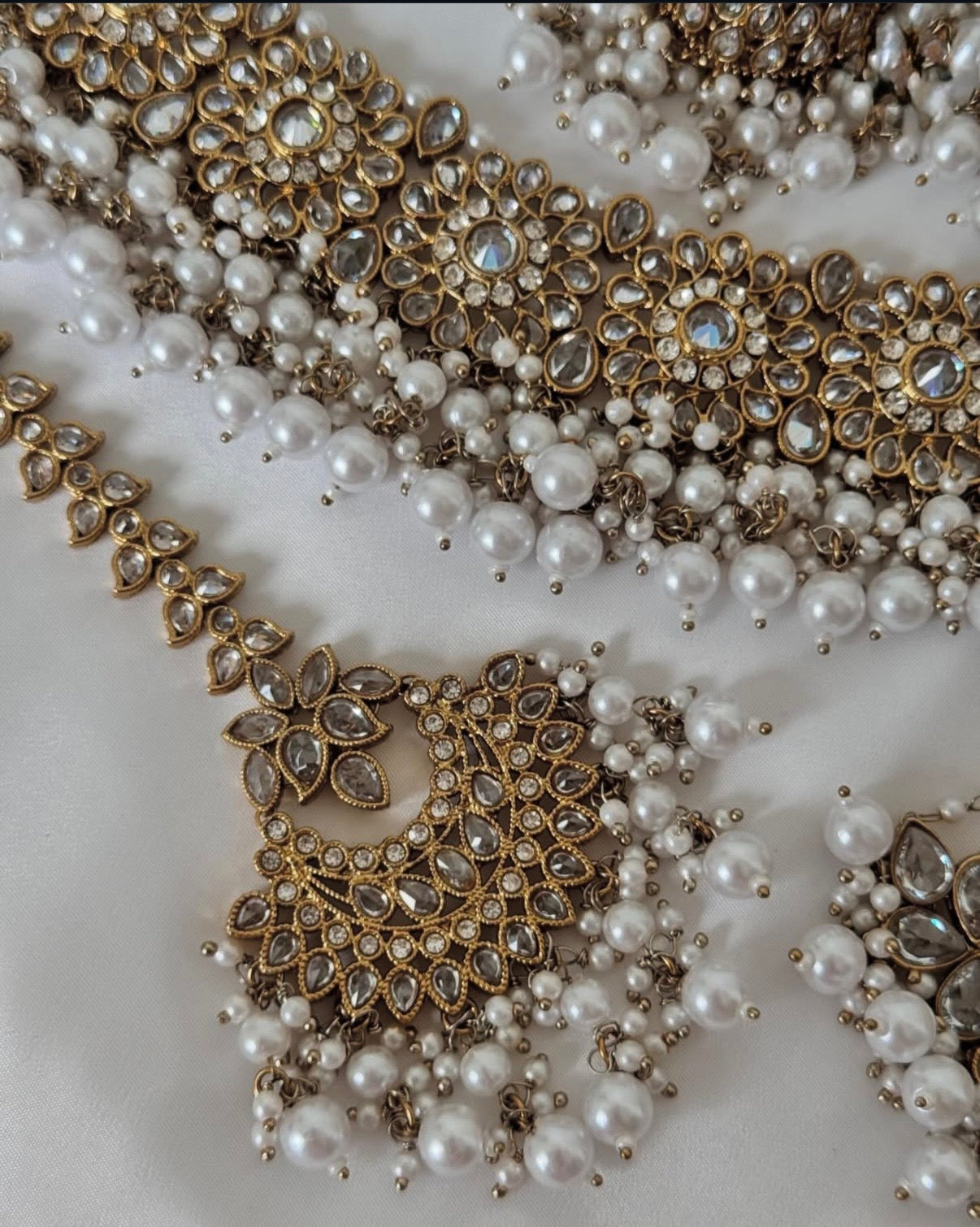 Mehar White Polki Semi Bridal Set