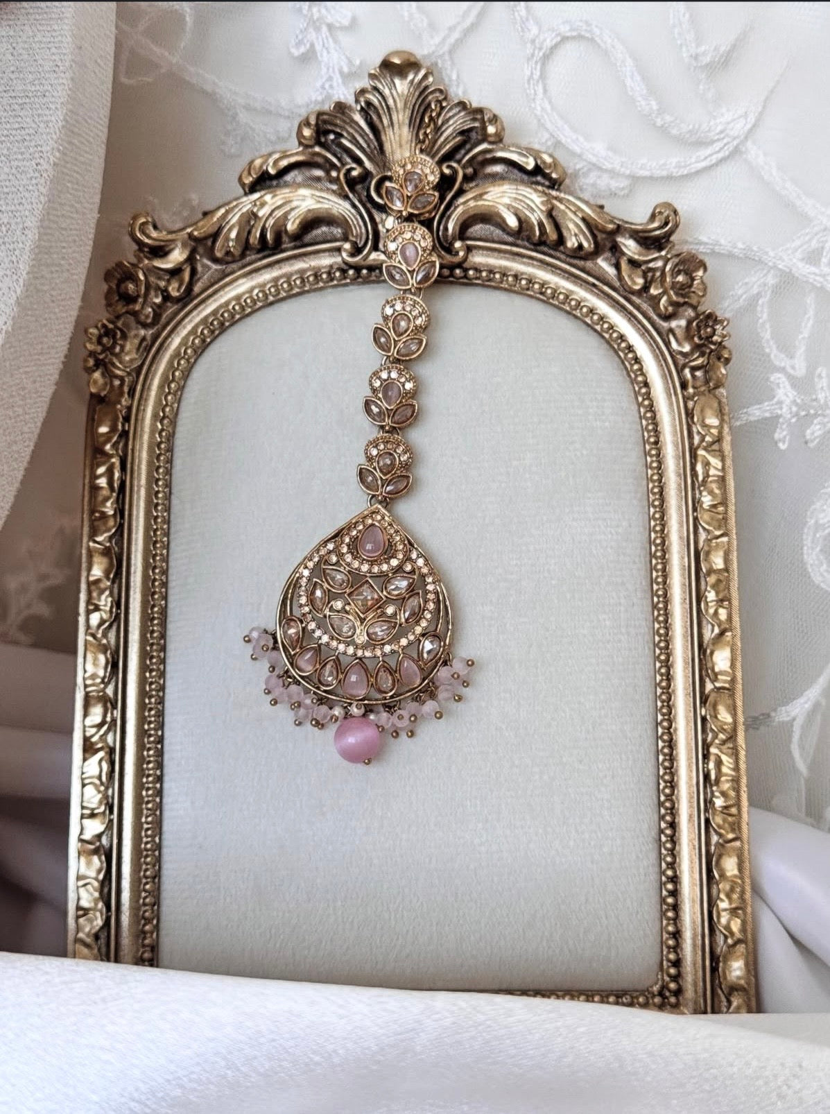 Amber Pink Polki Set
