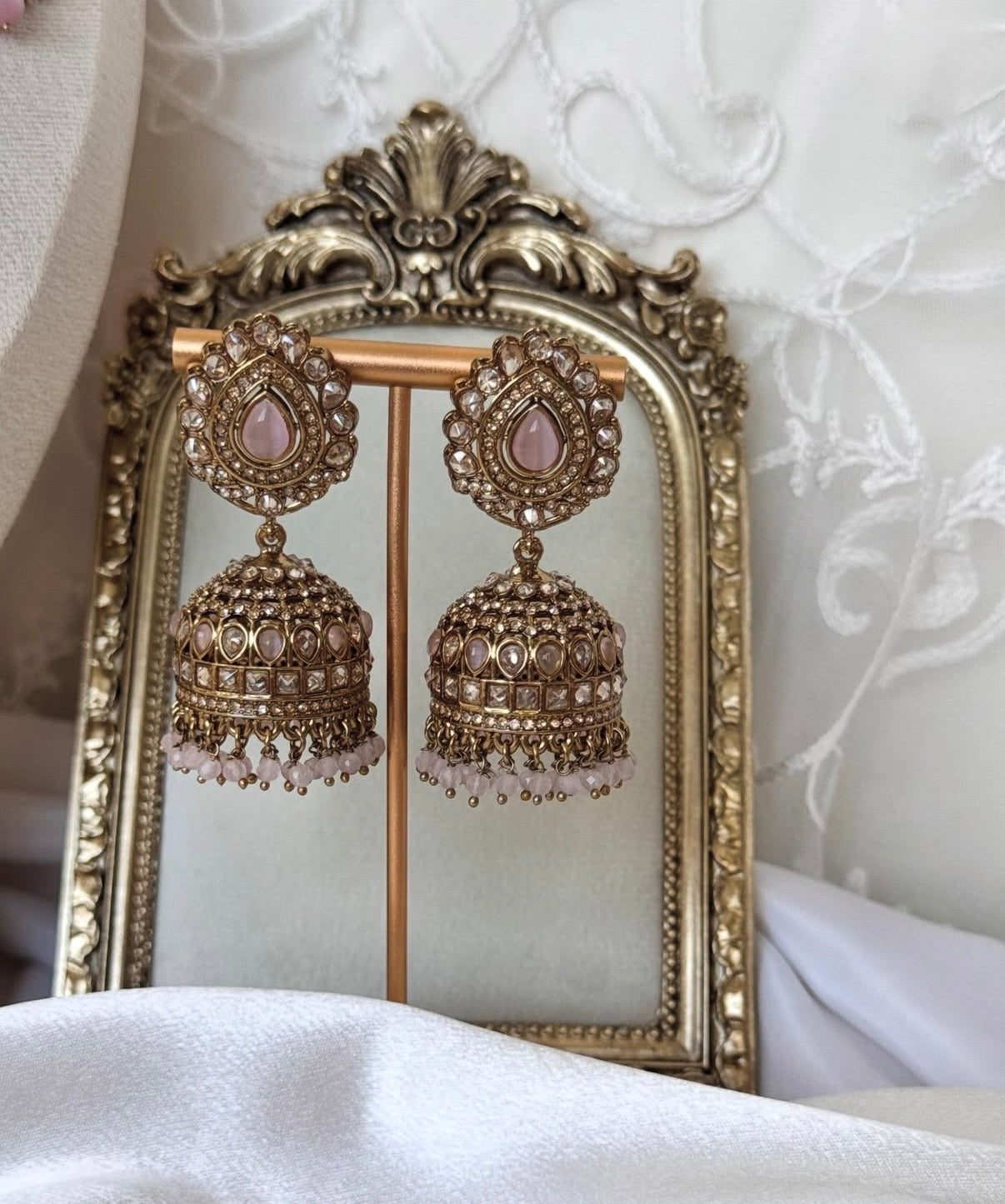 Amber Pink Polki Set