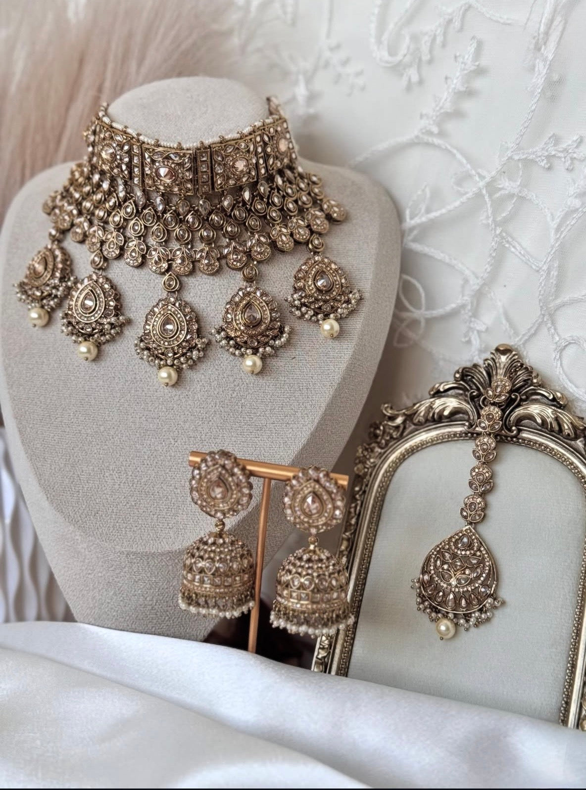 Amber Golden Polki Set