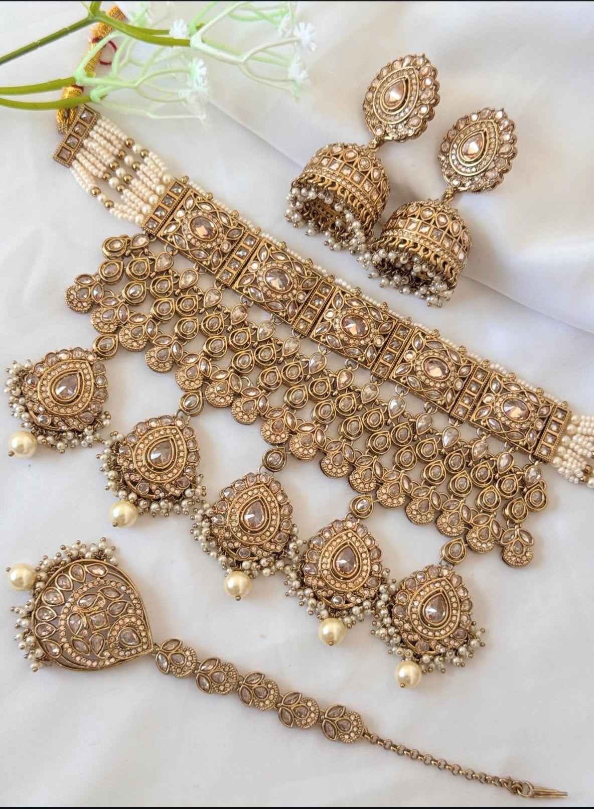Amber Golden Polki Set