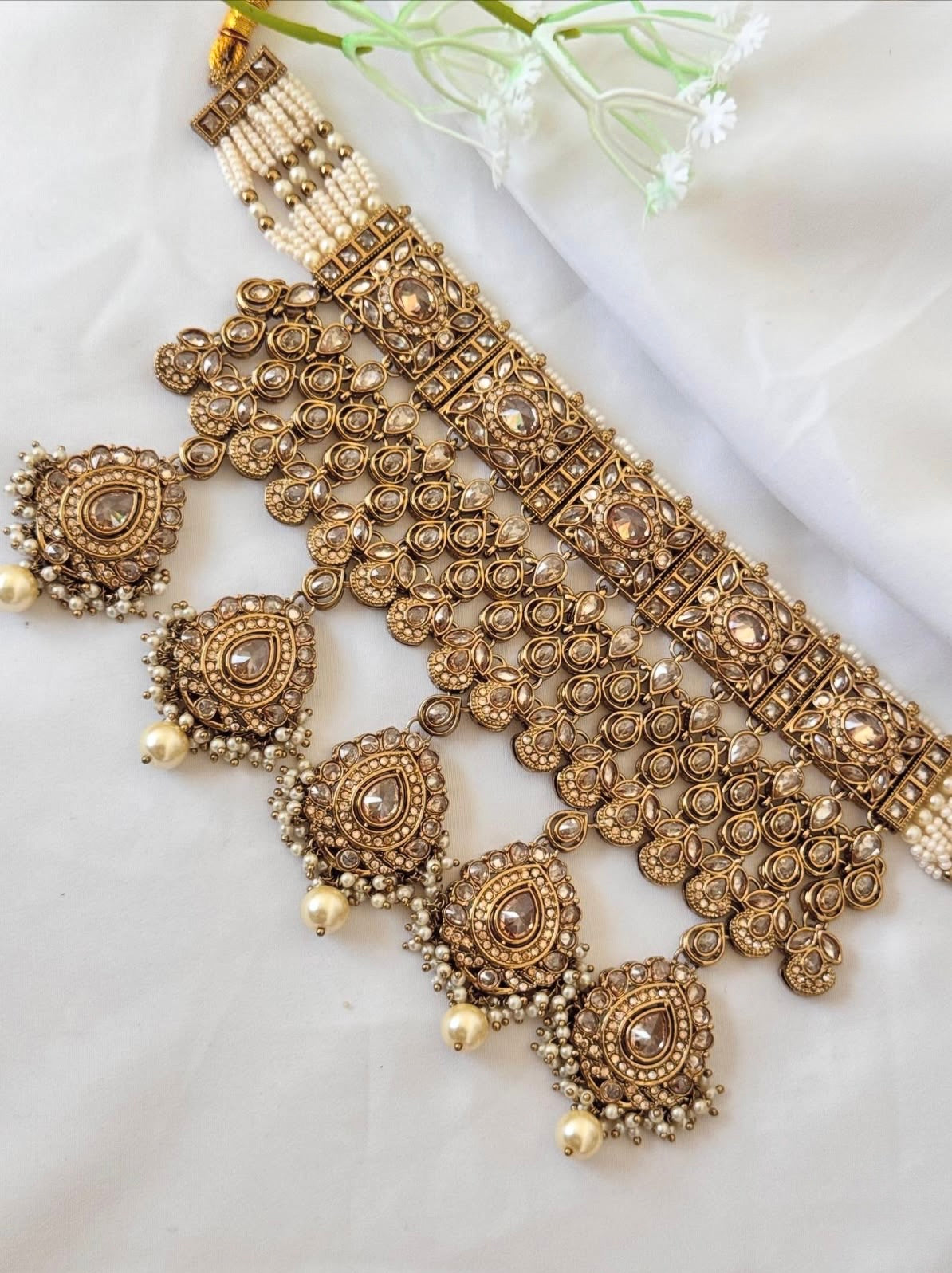 Amber Golden Polki Set