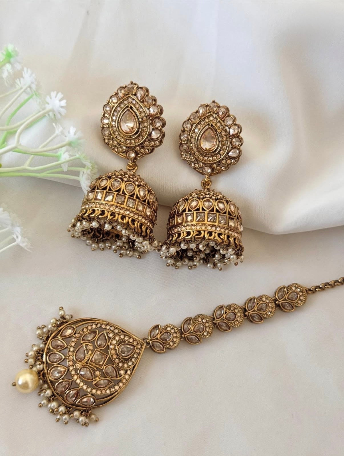 Amber Golden Polki Set