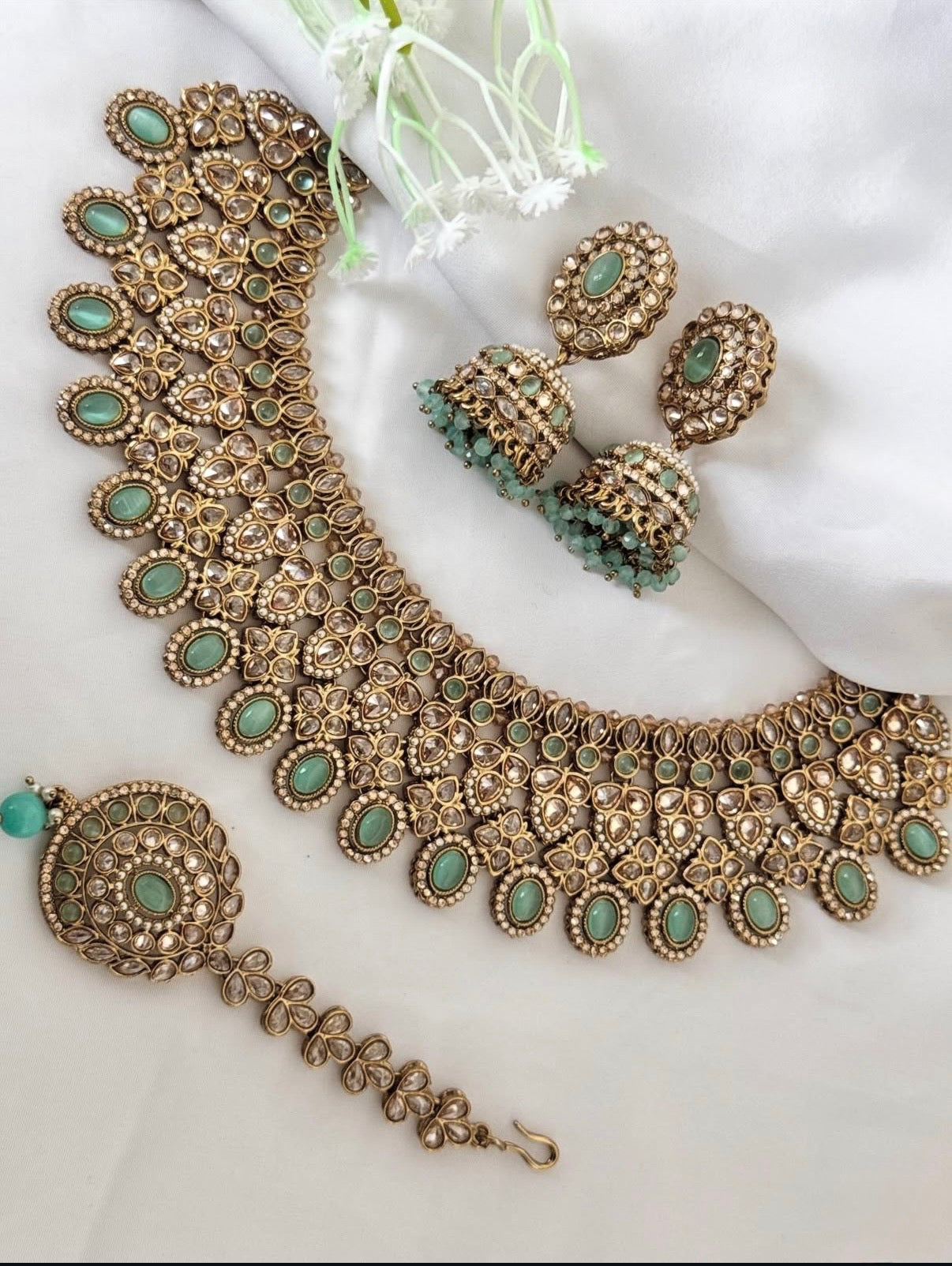 Mint Polki Necklace