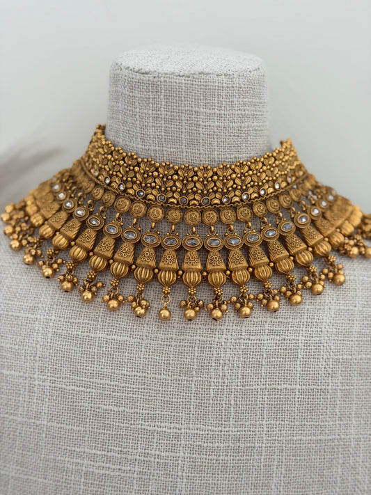 Aria Gold Plated Bridal Set