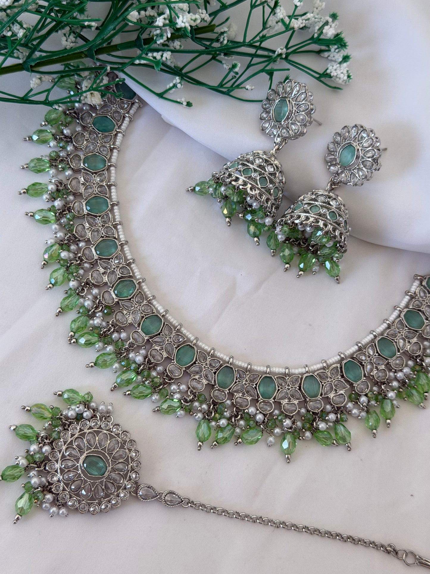 Ruhani Polki Necklace Set