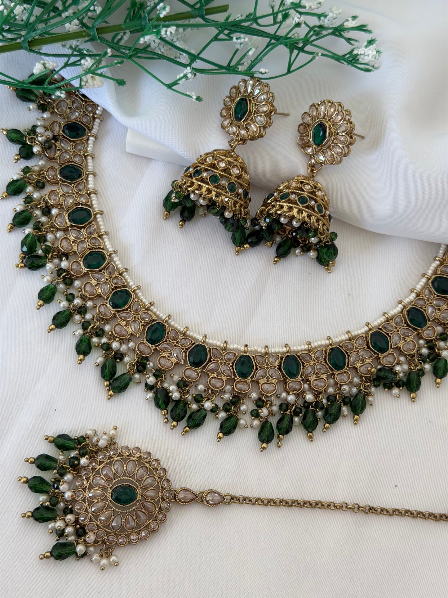 Ruhani Polki Necklace Set