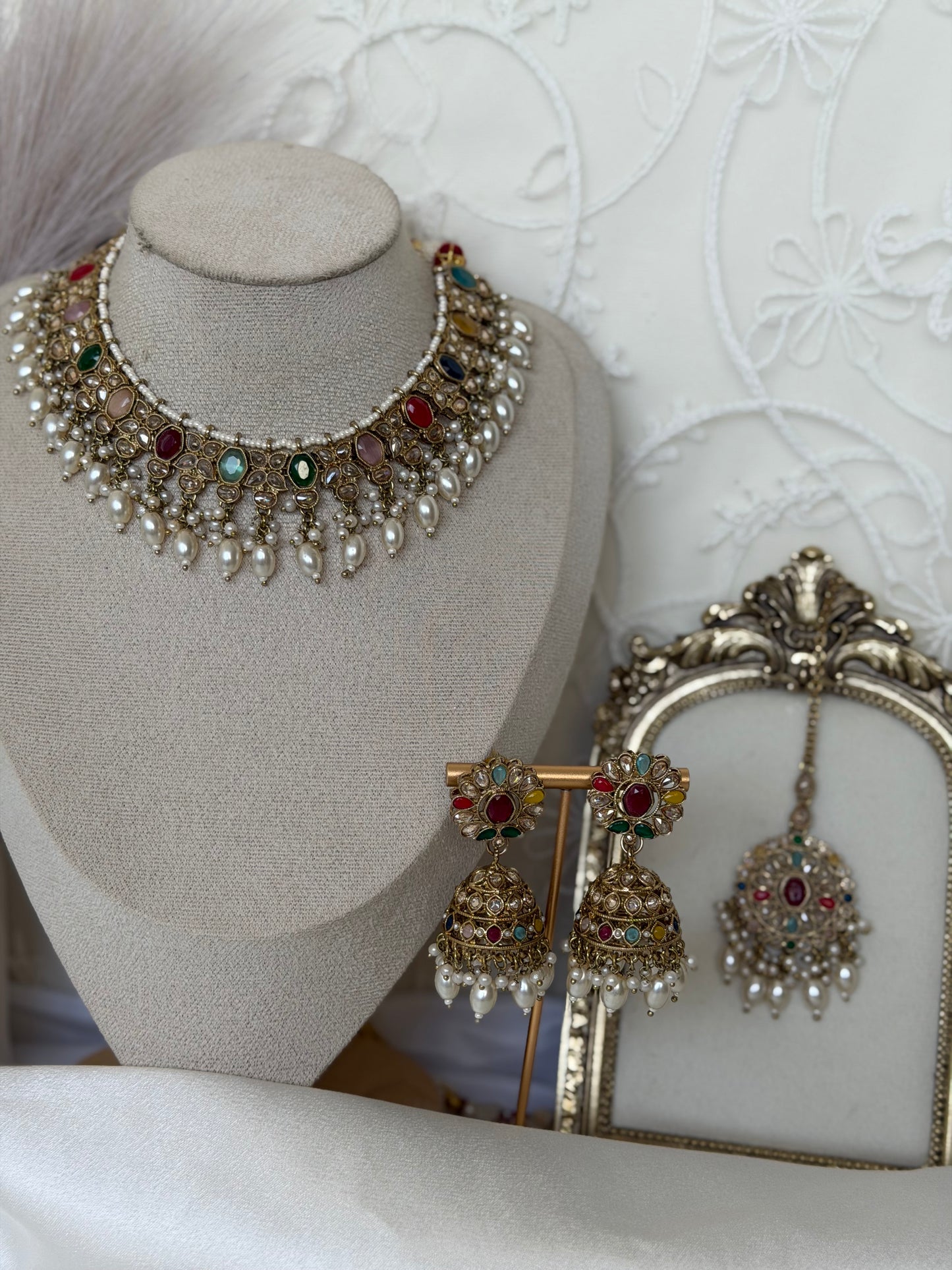 Ruhani Polki Necklace Set