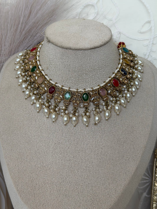 Ruhani Polki Necklace Set