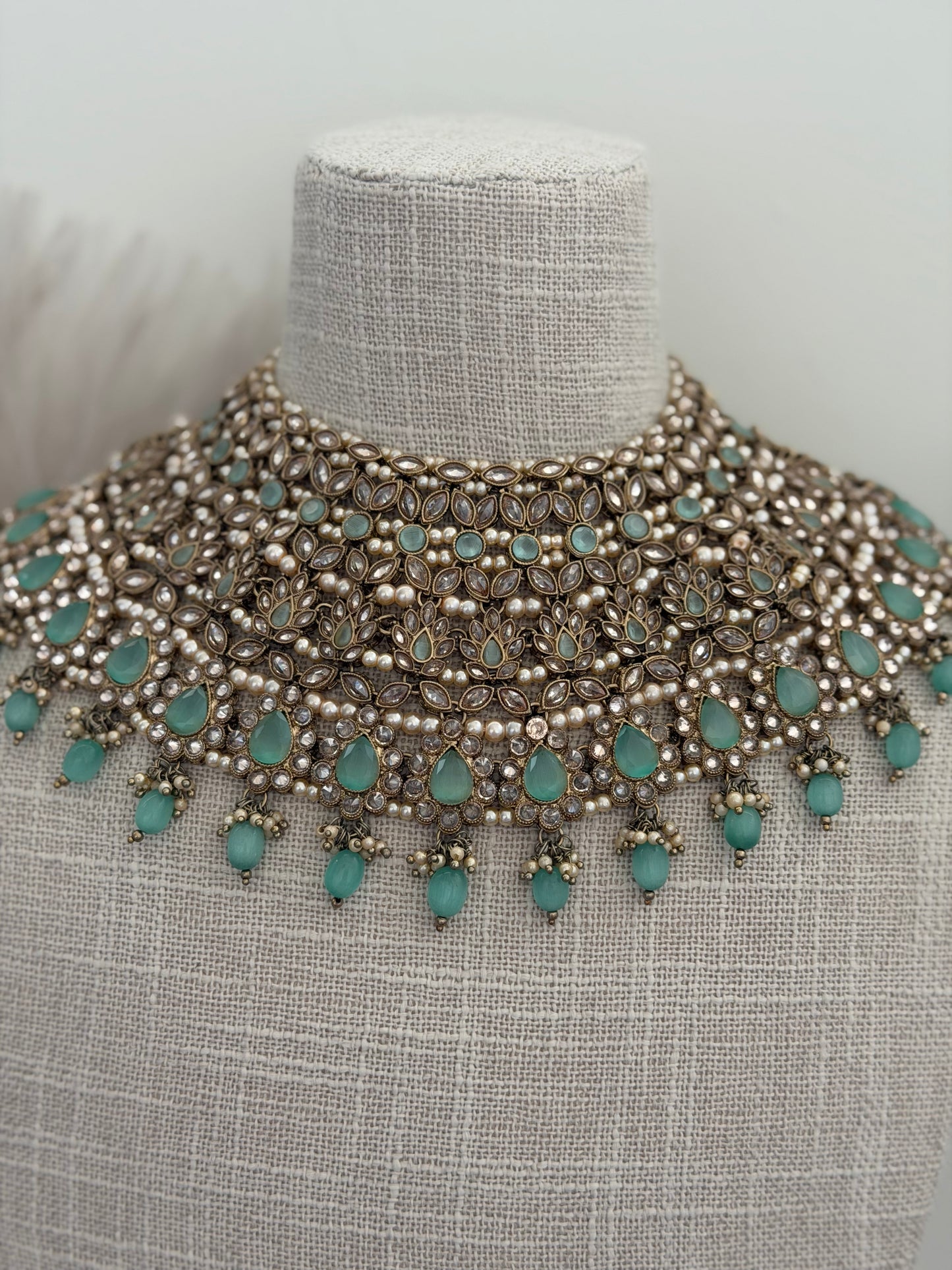 Mint Polki Bridal Set
