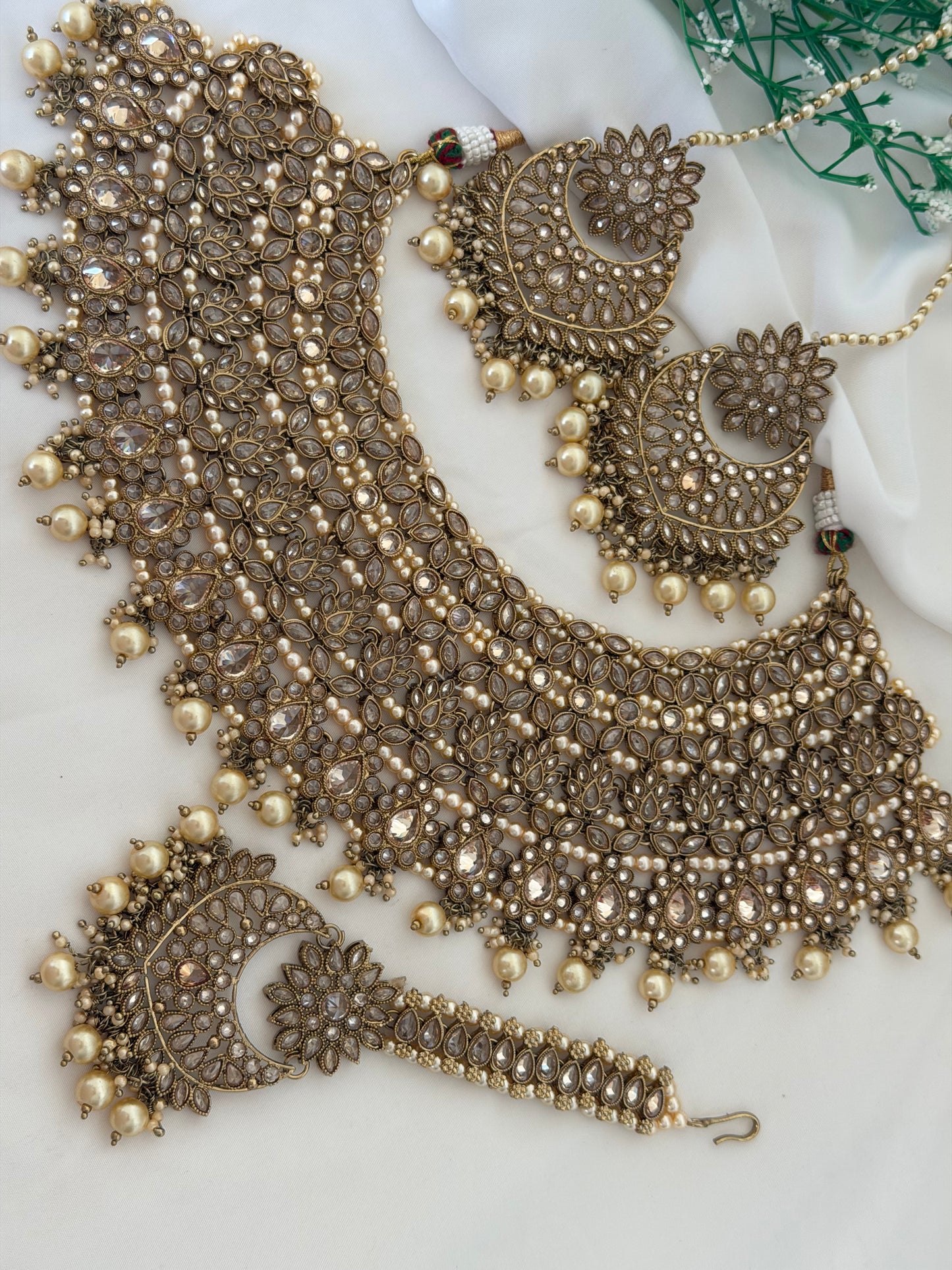 Golden Semi Bridal Set