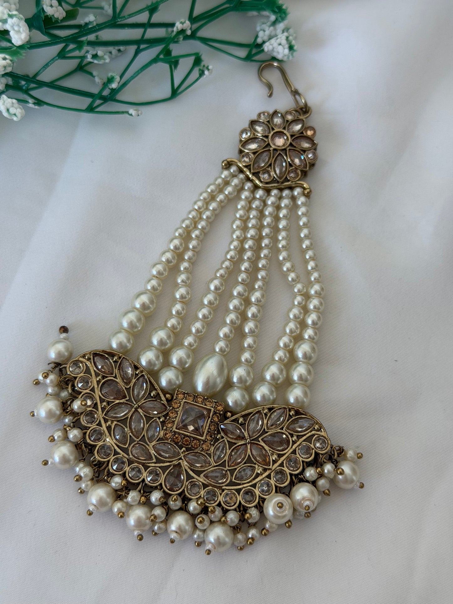 White  Polki Bridal Set