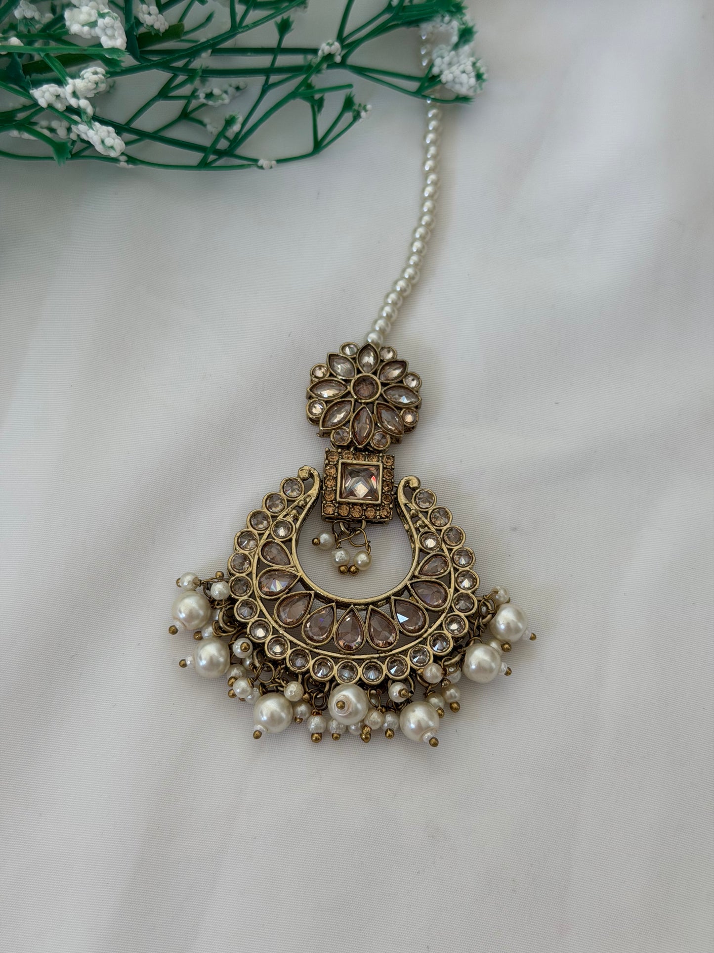 White  Polki Bridal Set