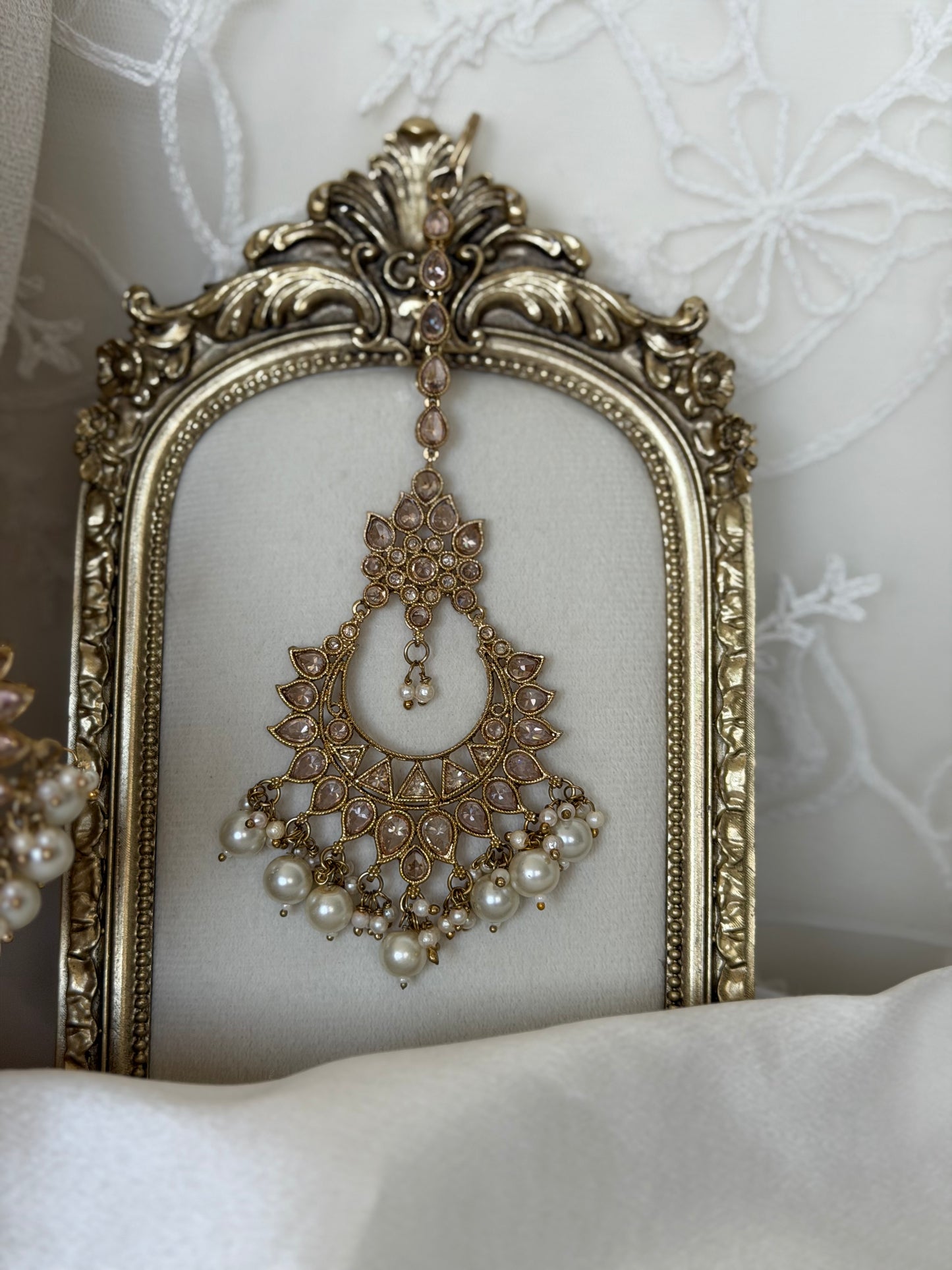 White Polki Bridal Set