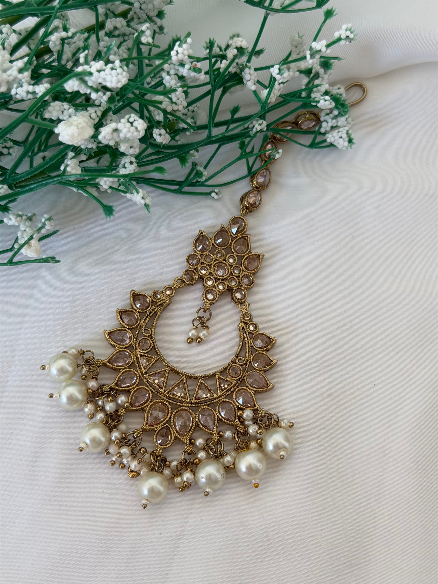 White Polki Bridal Set