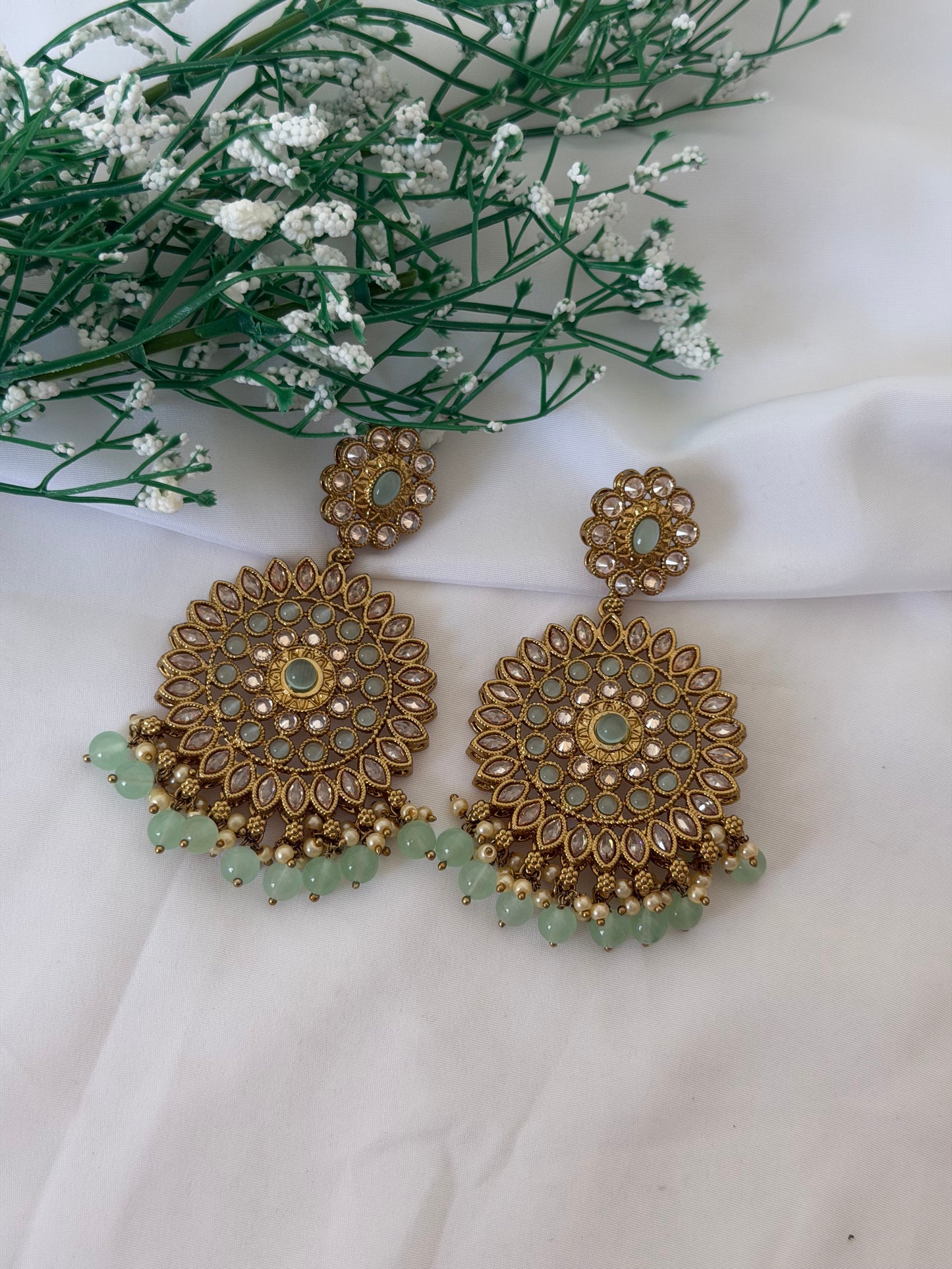 Polki Mint Bridal Set