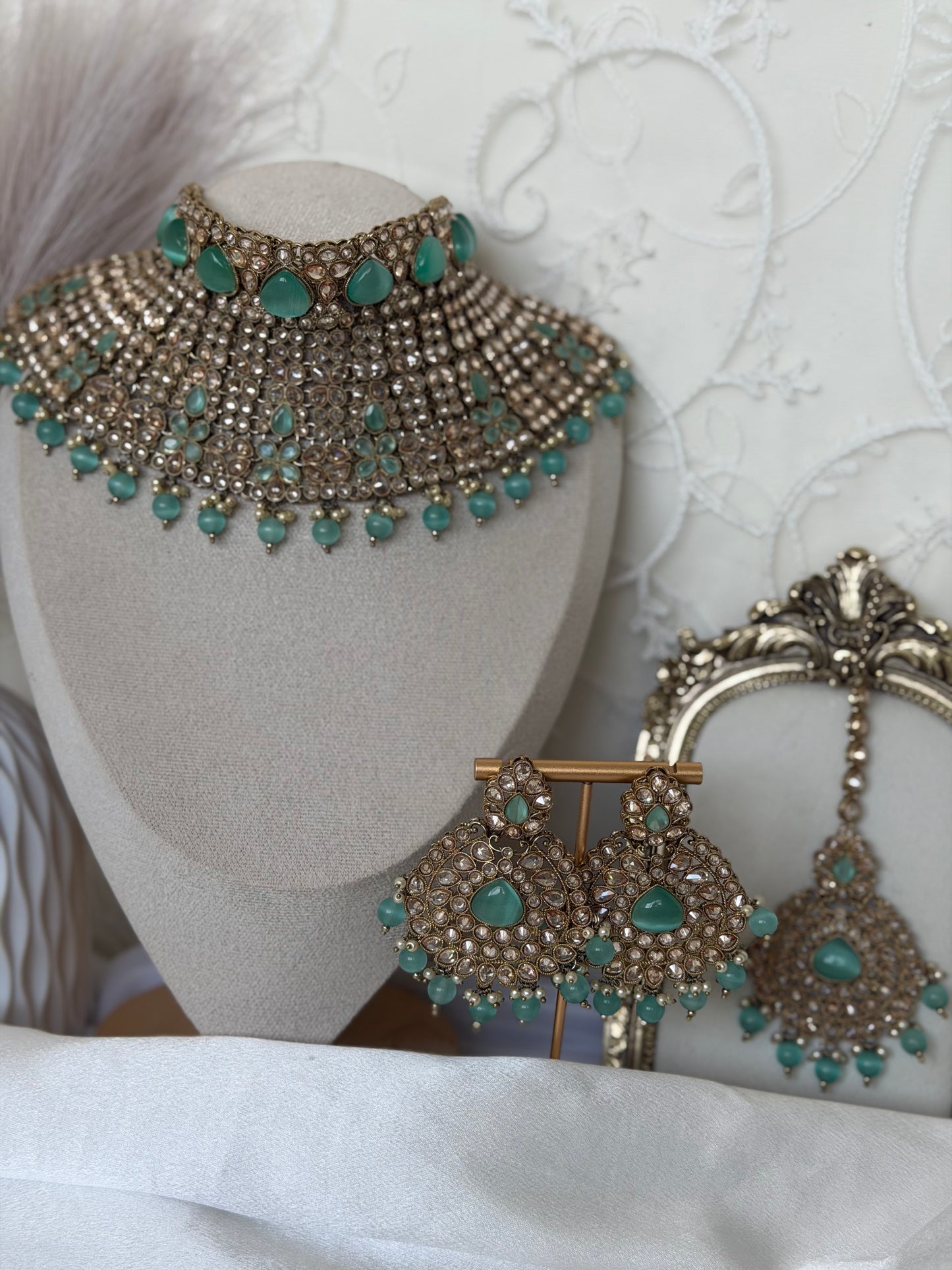 Mint Green Bridal Set