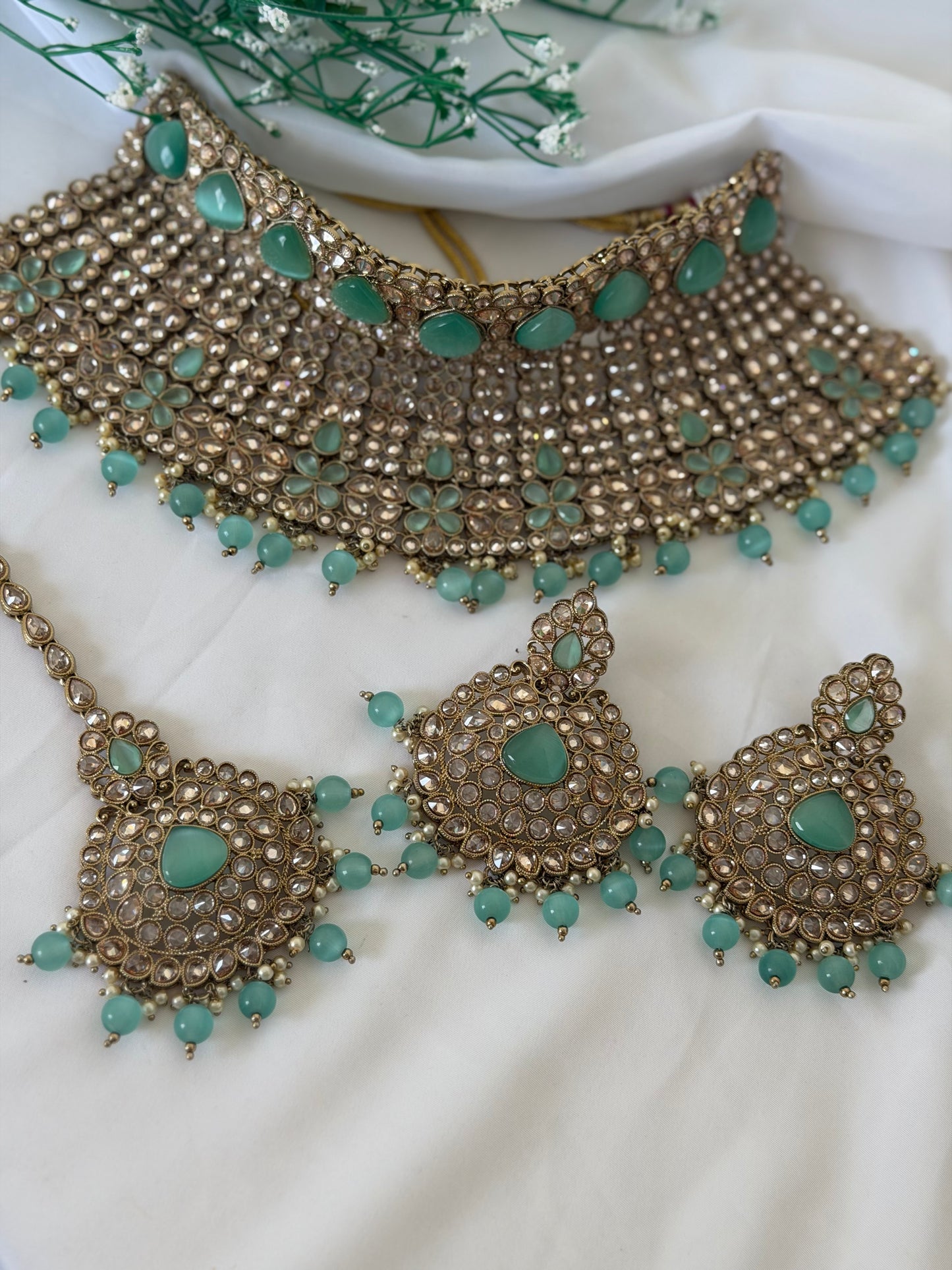 Mint Green Bridal Set