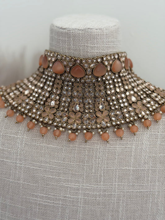 Peach Bridal Set