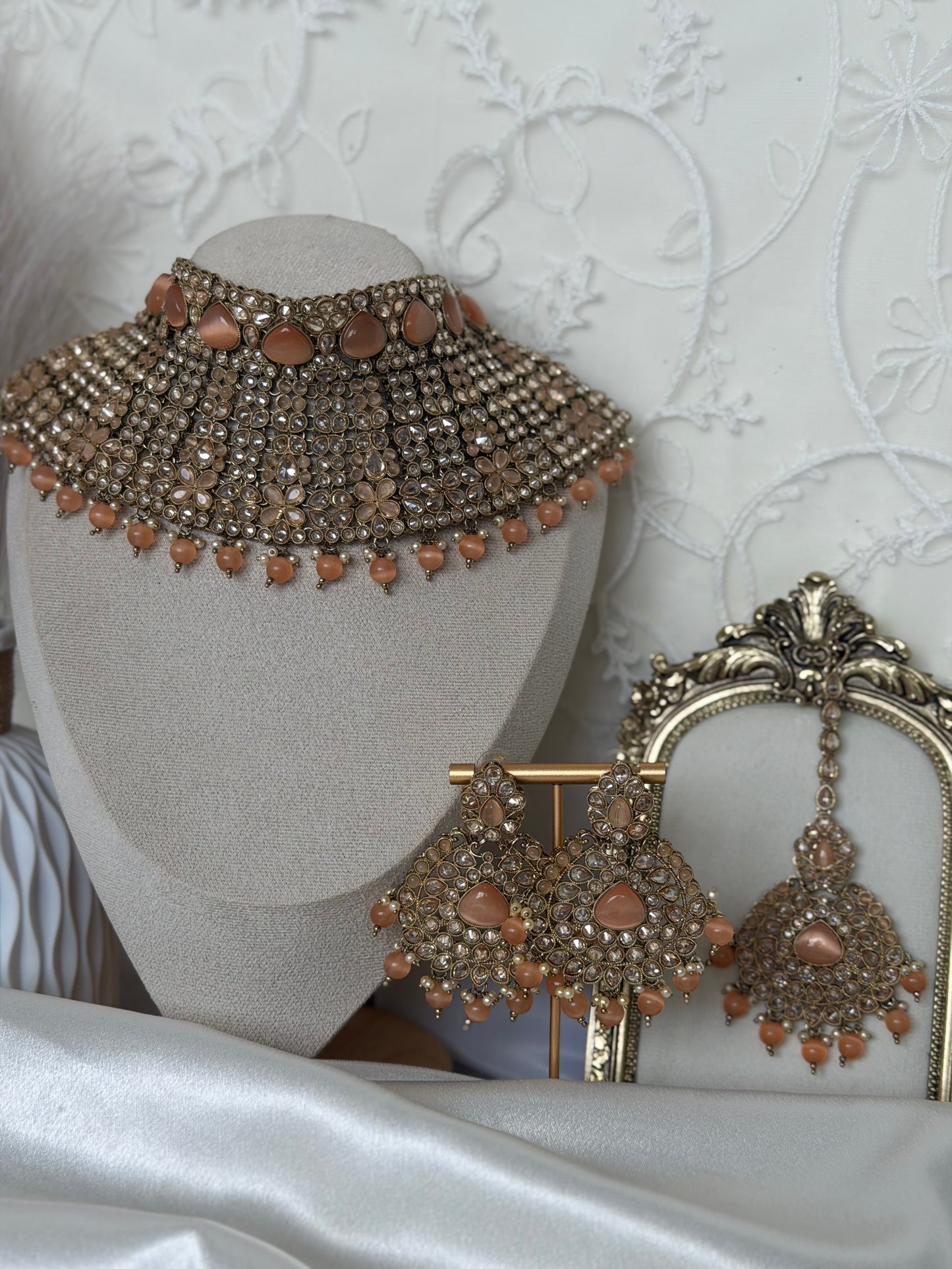 Peach Bridal Set