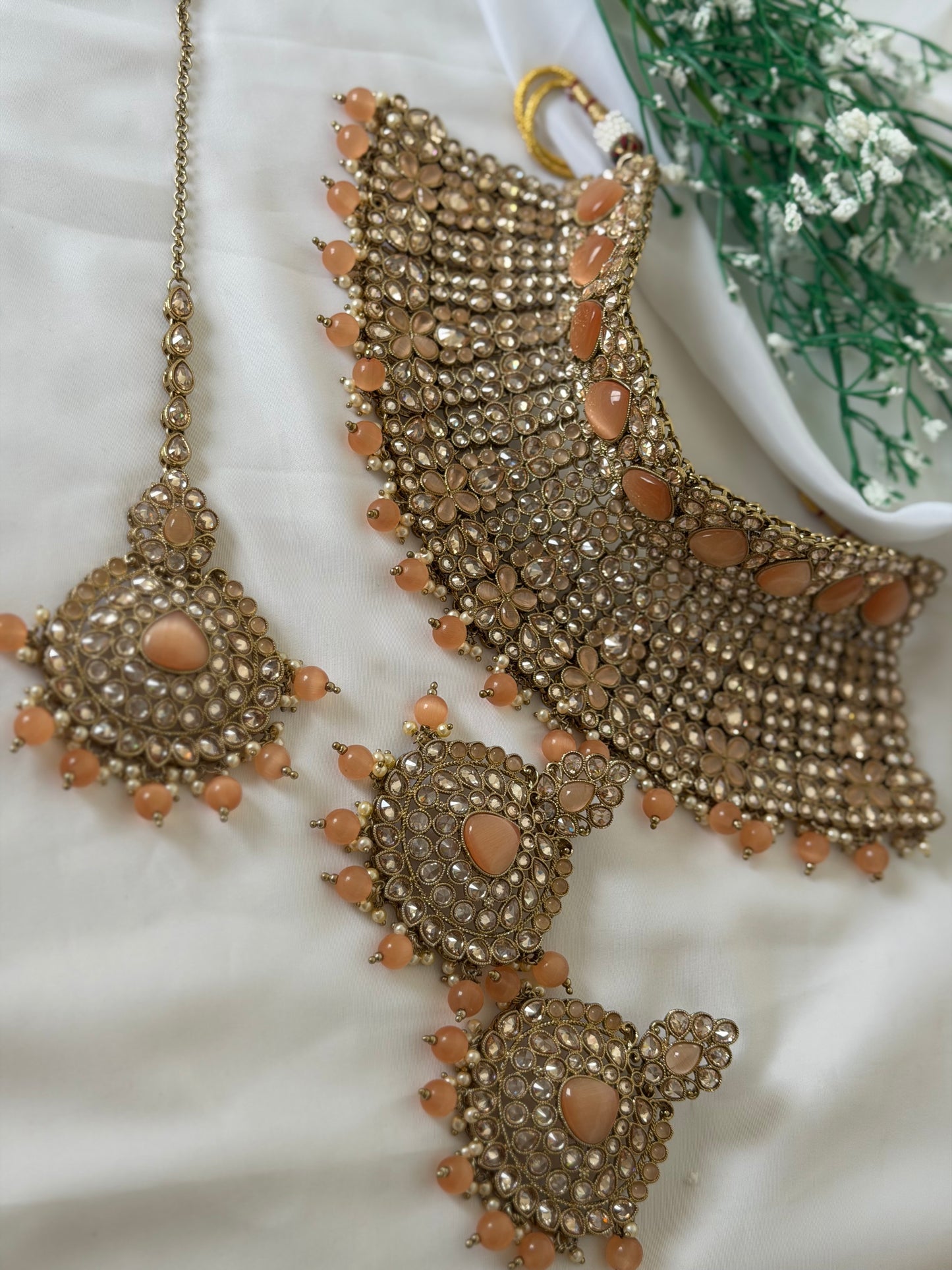 Peach Bridal Set